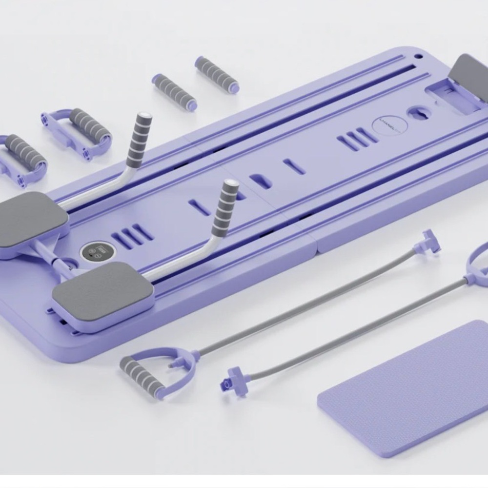 Lhanel Fit Pilates Board Pilates Reformer Set, Foldable Pilates Reformer Board